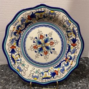 Pier 1 One Imports San Marino 11” Blue Pattern One Dinner Plate